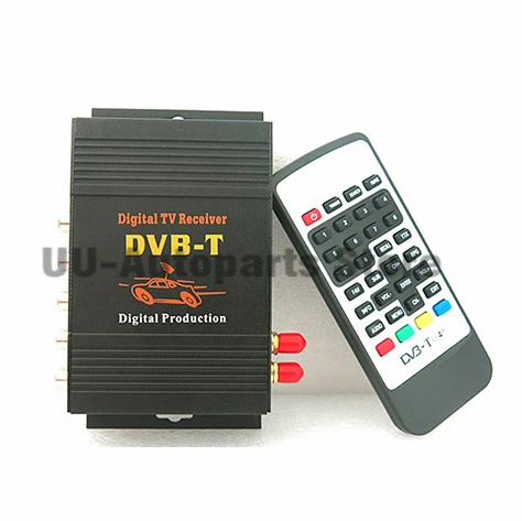 Receptor de TV HD DVB-T MPEG4, sintonizador de caja, antena Dual, caja de  Tv Digital móvil para coche