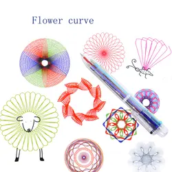 Творческий цветок curve игрушечная линейка Wanhua правитель живопись писчая, для рисования magic линейка с цветами