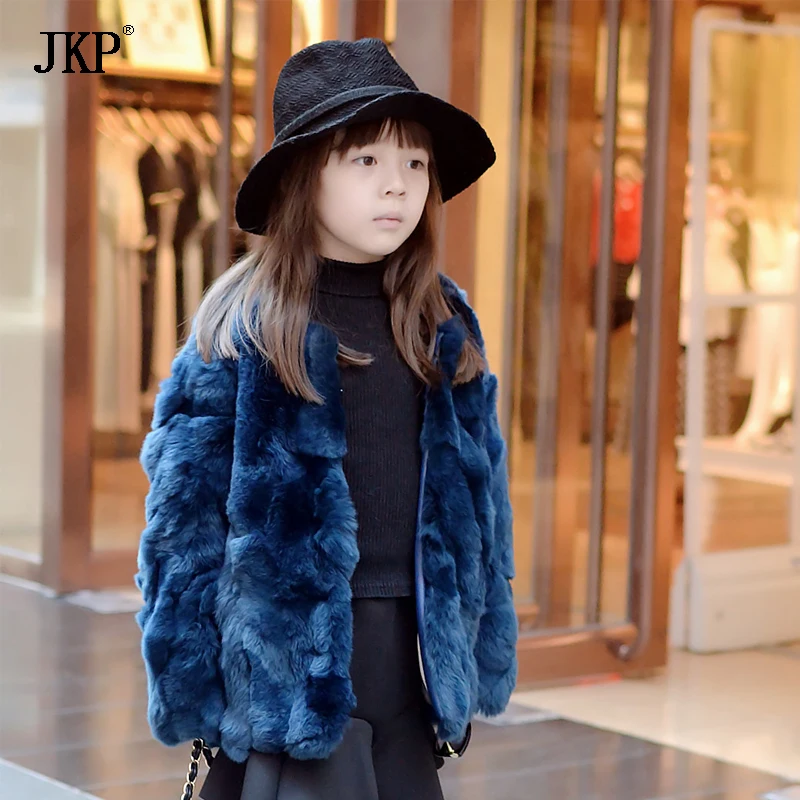 2018 детское зимнее пальто из натурального кроличьего меха|coat children|jacket girlfur coats children