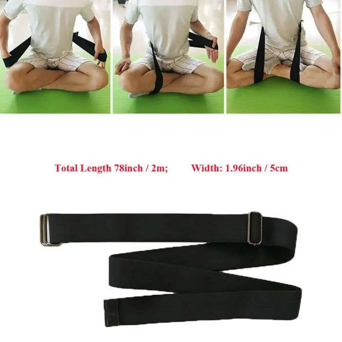 New Meditation Yoga Seat Belt Healthy Posture Support Strap for Lotus Asana Position LMH66