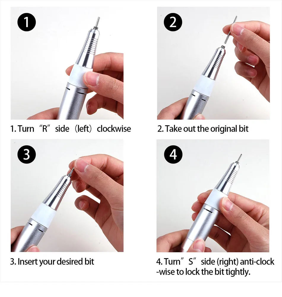 Профессиональный сверлильный станок для ногтей маникюрные инструменты комплект шлифовальные ленты для ногтей Пилка Для средство для снятия УФ гель-лака фреза