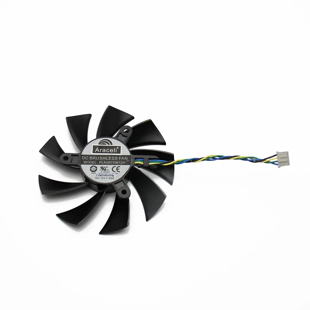 Новый Кулер PLA09215B12H 12 В 0 55a с 4 проводами и контактным кулером для MSI N460GTX N560GTX 570 580GTX