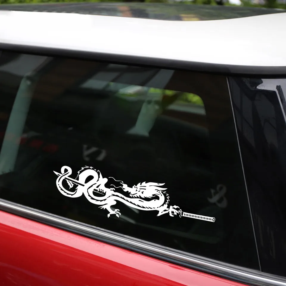 Anycuros Dragon Creative Decor Car Sticker Motorcycle Vinyl 19.1cm5 (11)