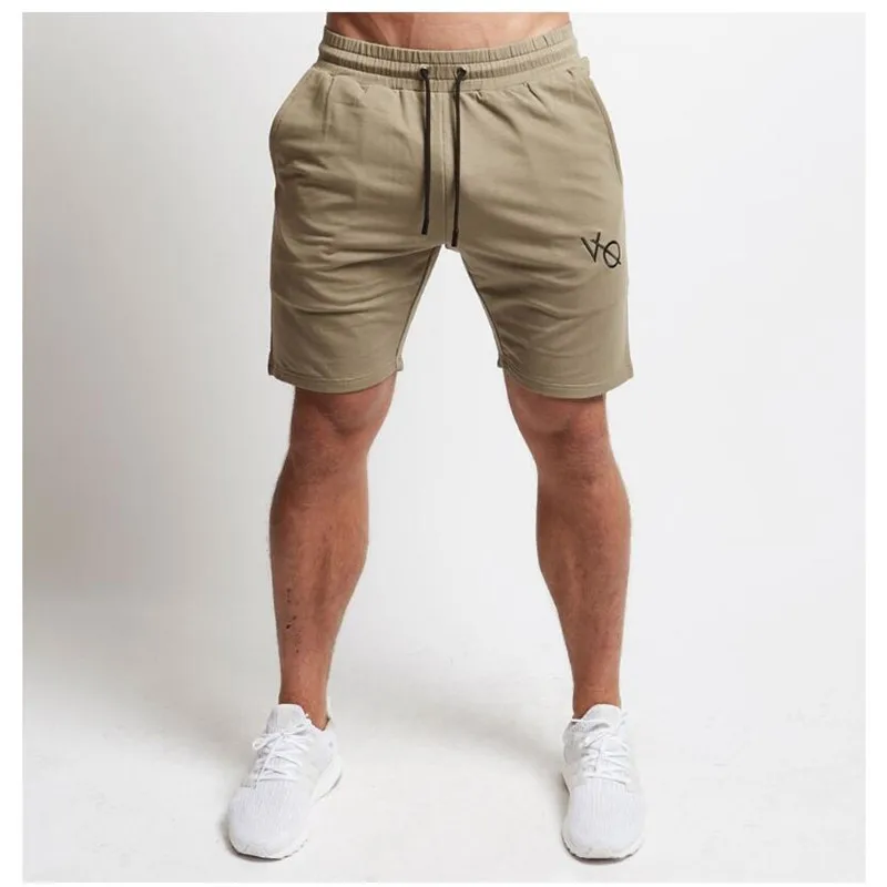 2018 Mens Cotton Shorts Calf-Length Gyms Fitness Bodybuilding Casual Joggers Workout Brand Sporting Shorts Sweatpants Sportswear