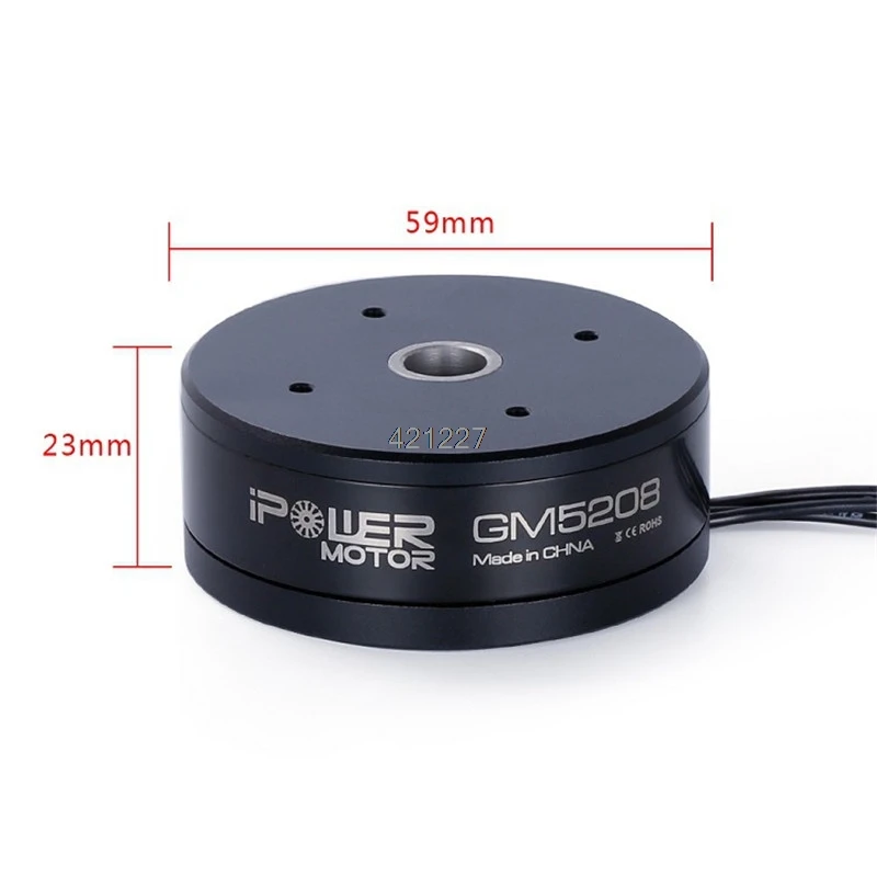 Iflight Ipower GM5208 200T 0 3 кг 5208 полый вал бесщеточный карданный двигатель для крепления