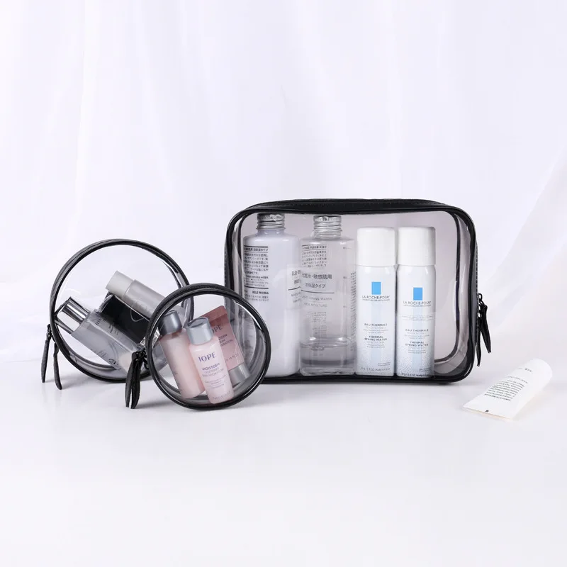 

Maleta De Maquiagem 2018 New Portable Travel Collection Bag Waterproof Transparent Pvc Cosmetic Simple Makeup Organizer Case