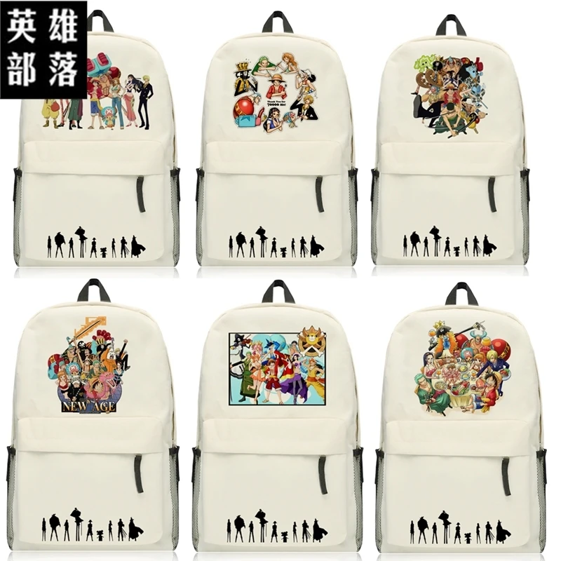 High Q Unisex Japan Anime Cartoon ONE PIECE Backpacks Bag Preppy Student School Casual Backpacks