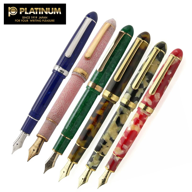 

platinum Japan 14K gold nib Celluloid Red Koi fish fountain pen PTB-30000S