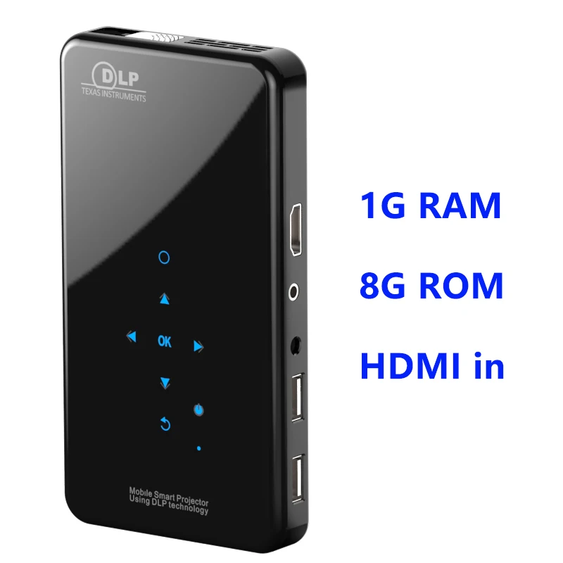 1G RAM 8G ROM SmartIdea X2 HD Ручной DLP проектор Android 7,1 Wifi bluetooth 4,1 Pico карманный проектор HD портативный видеопроектор Miracast Airplay - Цвет: 1G RAM 8G ROM
