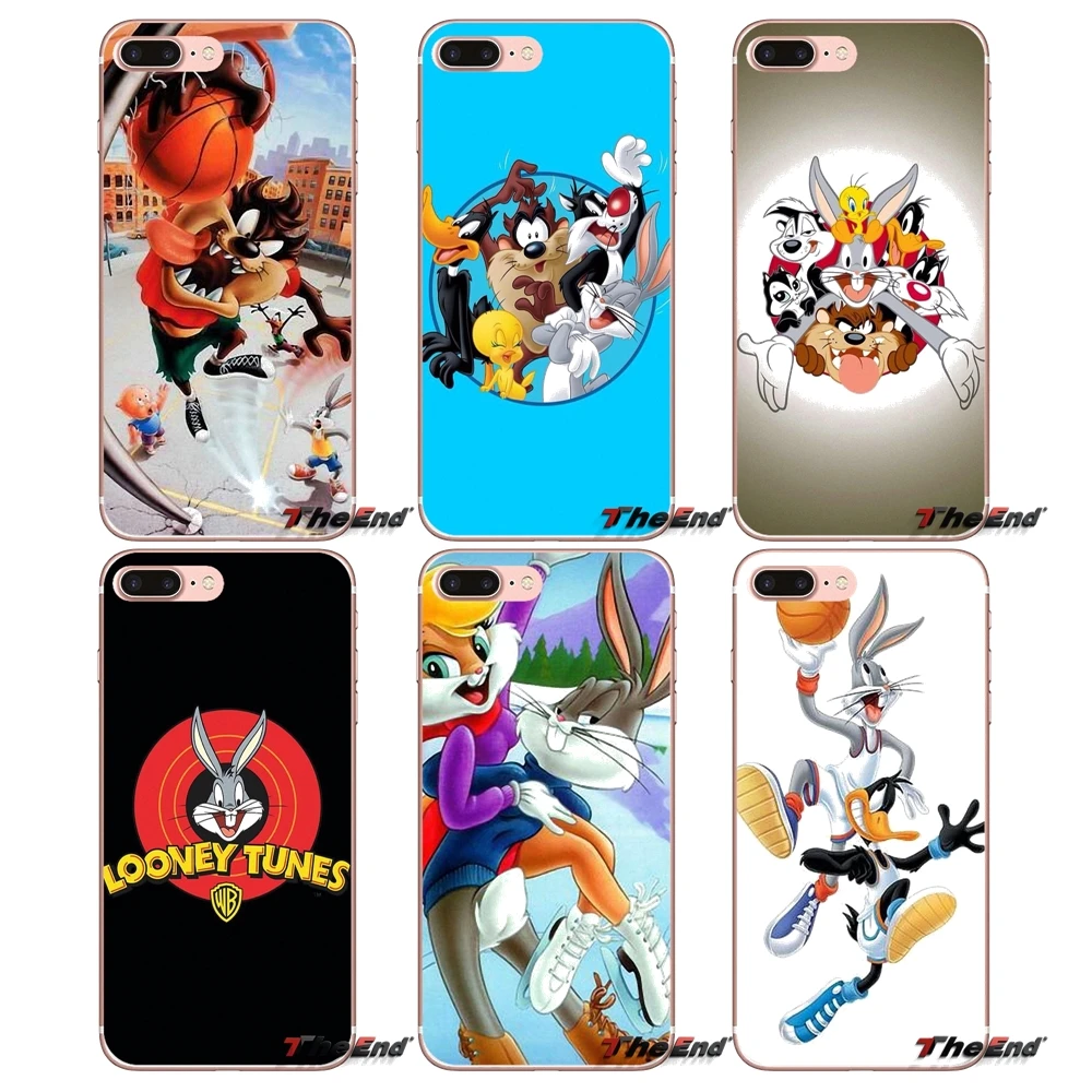 Looney Tunes Bugs Bunny для iPhone X 4 4S 5 5S 5C SE 6 6S 7 8 Plus Samsung Galaxy J1 J3 J5 J7 A3 A5 2016 2017 аксессуары