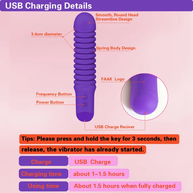 FAAK 7 Speed AV Vibrator for Women Waterproof Clitoris Stimulator Dildo Vibrator Sex Toy for Woman Masturbation insert vagina 4