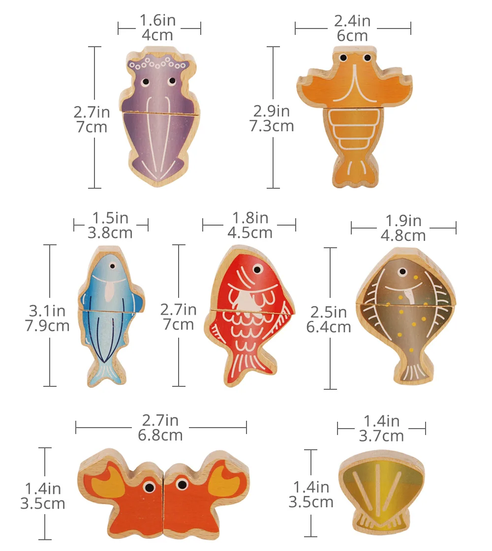 N-Tsi деревянные пищевые группы овощи магнитные рыболовные кухонные игрушки ролевые игры Развивающие детские подарочные игрушки для детей