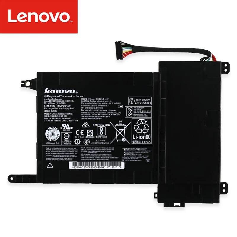 Оригинальный аккумулятор для ноутбука Lenovo IdeaPad Y700 Y700-17iSK серии 5B10H22084 L14M4P23 L14S4P22 14 8 V