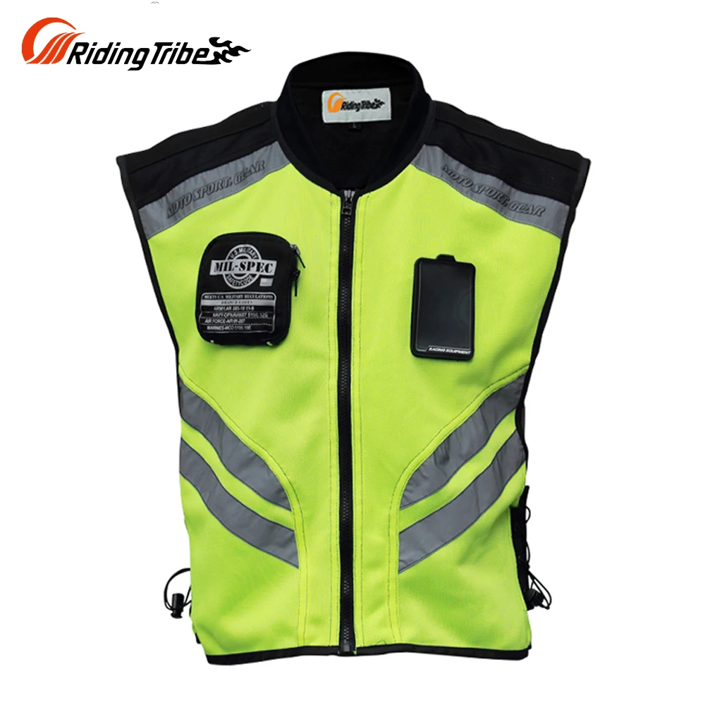 

Riding Tribe Motorcycle Jacket Summer Reflective Safety Clothing Racing Vest Moto Motorbike Safety Security Reflective Vests