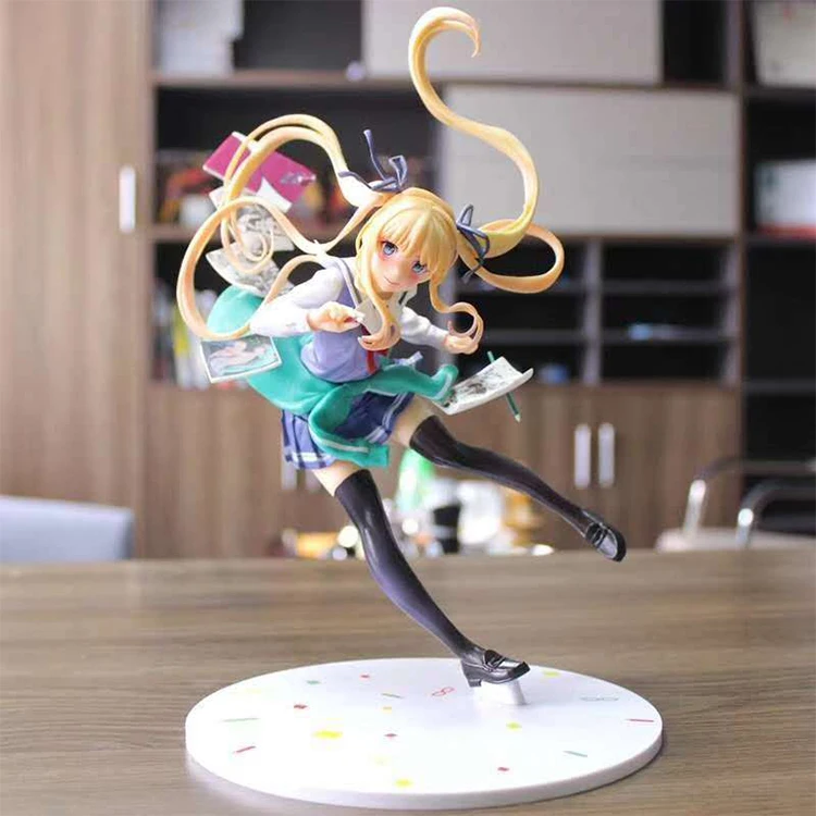 Японское аниме Saenai Heroine No Sodatekata Eriri Спенсер Sawamura Book Ver. Фигура из ПВХ Игрушечная