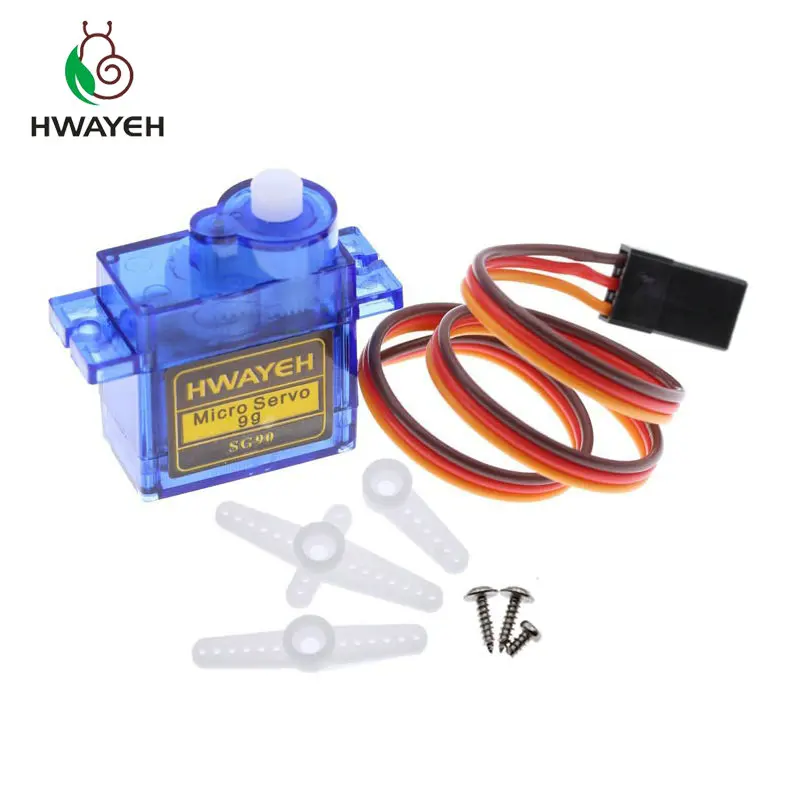 1 шт. HWAYEH Rc Мини Микро 9 г 1,6 кг сервопривод SG90 Для arduino RC 250 450 6CH для arduino вертолета самолета автомобиля лодки