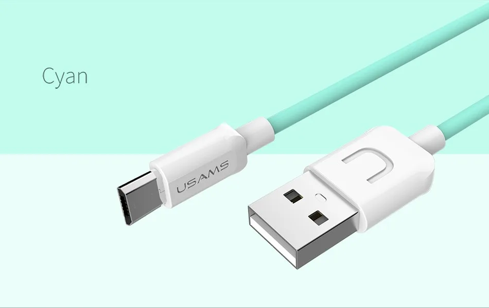 Адаптер для мобильных телефонов USAMS кабель Micro USB для телефона Android быстрое зарядное устройство usb-кабель для samsung Xiaomi LG htc Microusb кабель для передачи данных