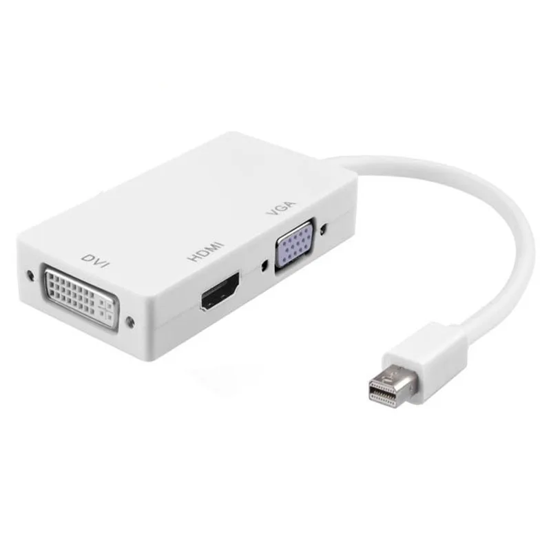 

HDMI Converter Mini Display Port/Thunderbolt to HDMI DVI VGA 3 in 1 Converter Adapter new arrival hot