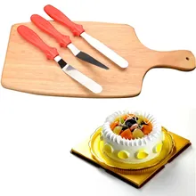 3 unids/set Cuchilla Angulosa Espátula Espátula Herramienta Cake Icing Espátula Relleno Suave Juego de Cortadores de Pastelería Hornear Herramienta