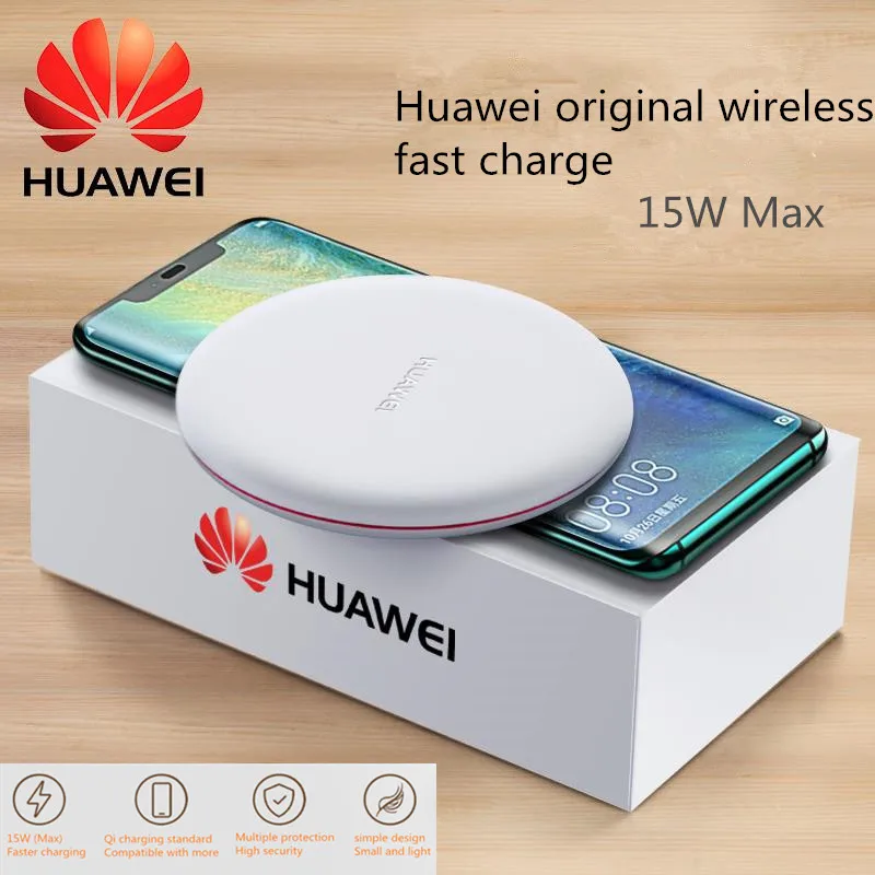 

Original Huawei Wireless Charger for iPhone X Xs MAX XR 8 plus Fast Charging for Samsung S8S9 Plus Note9 8 USB Phone Charger Pad