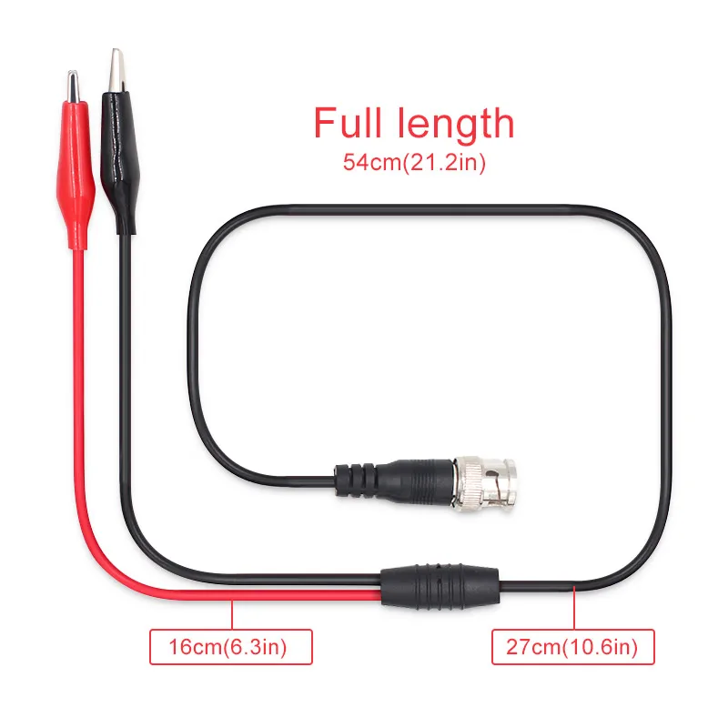Pair Oscilloscope 100MHz x1 x10 BNC Clip Probe Oscope BNC & clip cable Test Cord Pair Oscilloscope 100MHz x1 x10 BNC Clip Probe Oscope BNC & clip cable Test Cord