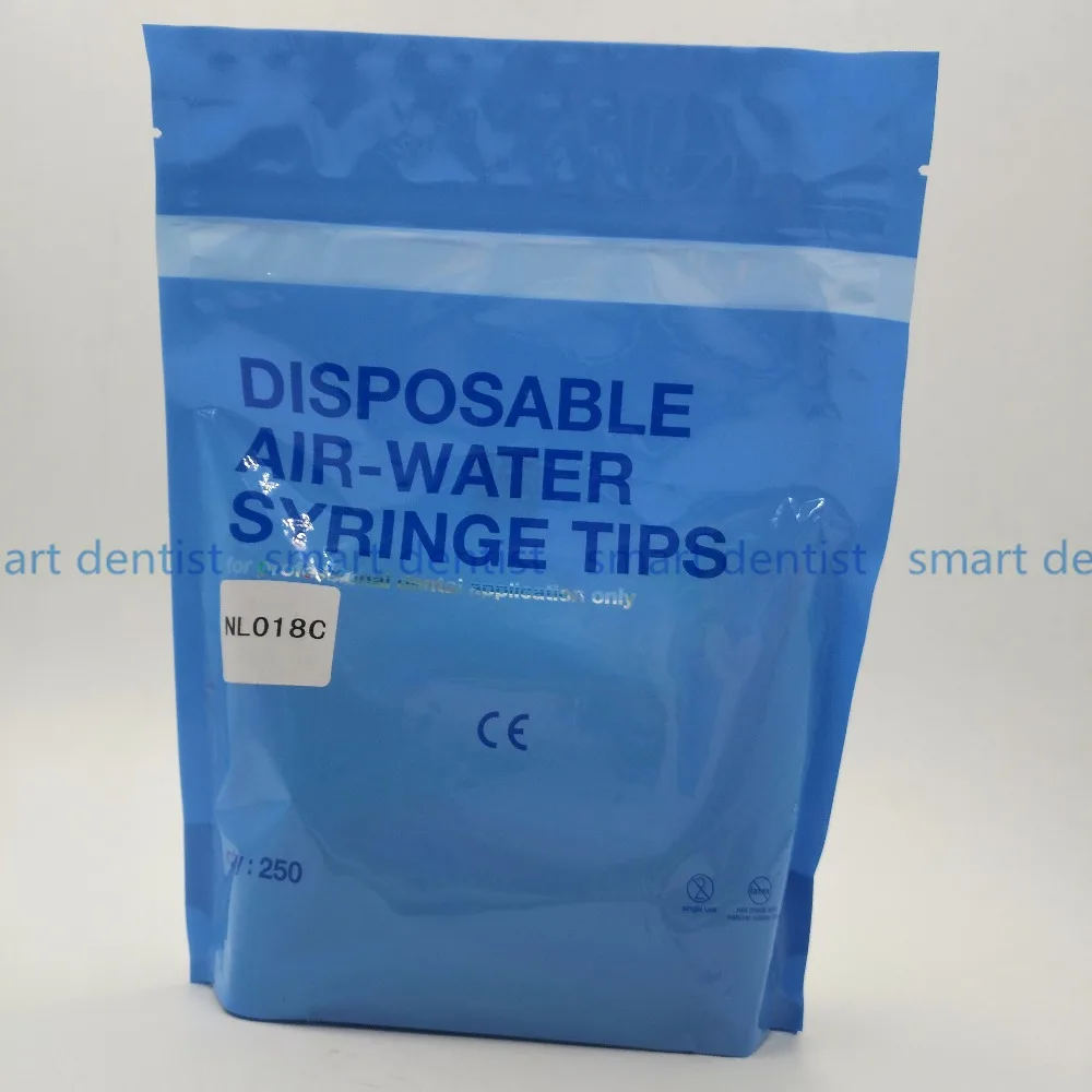 Spray de Água do ar Tubos de Bicos Dicas para 3-way Alta Qualidade Bolsa Dental Descartável Triplo Seringa Dentista Lab Instrumento 250 Pçs - 2 Spray De Água do Ar Tubos de