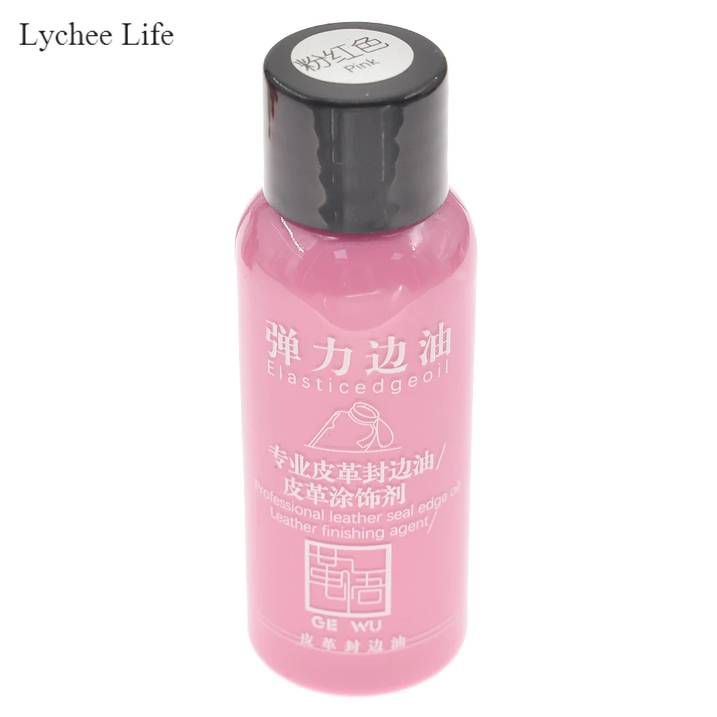 Pink Lychee Life, 30 мл, сделай сам, кожа, край, краска, масло, выделяет, профессиональная, 20 цветов, акварельная краска, жидкая кожа, ремесло - Цвет: Pink