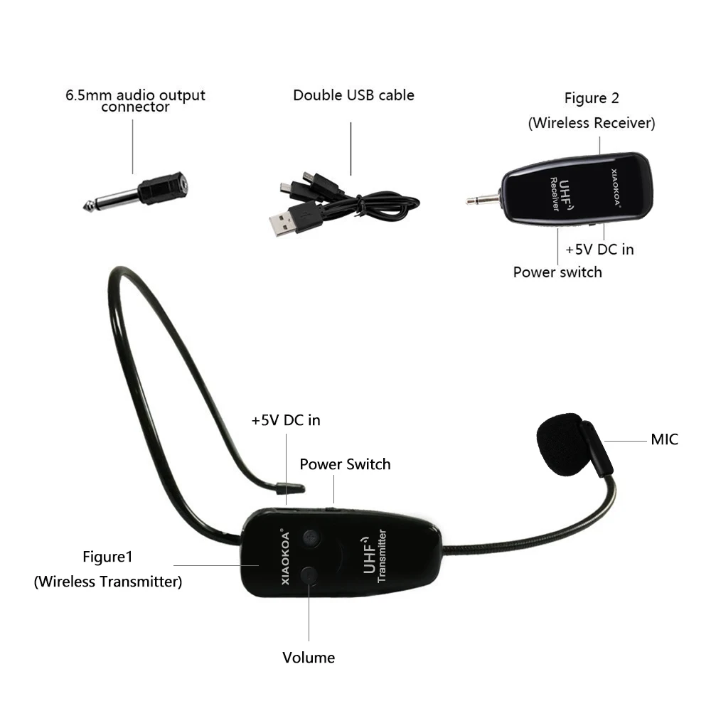 Новое обновление UHF беспроводной микрофон усилитель голоса Динамик для учителя руководство компьютер телефон камера Аудио Громкий динамик XIAOKOA