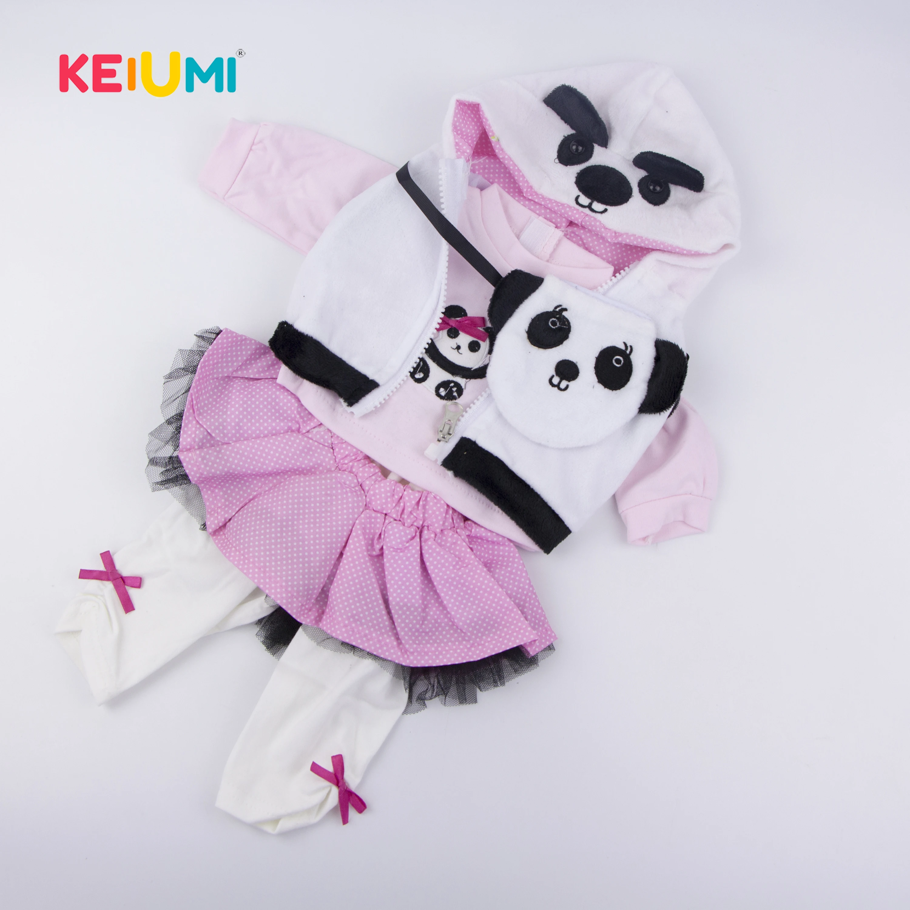 KEIUMI Модная Одежда для кукол для 20 дюймовых кукол костюм косплей игрушечная панда аксессуары детские рождественские день рождения подарки