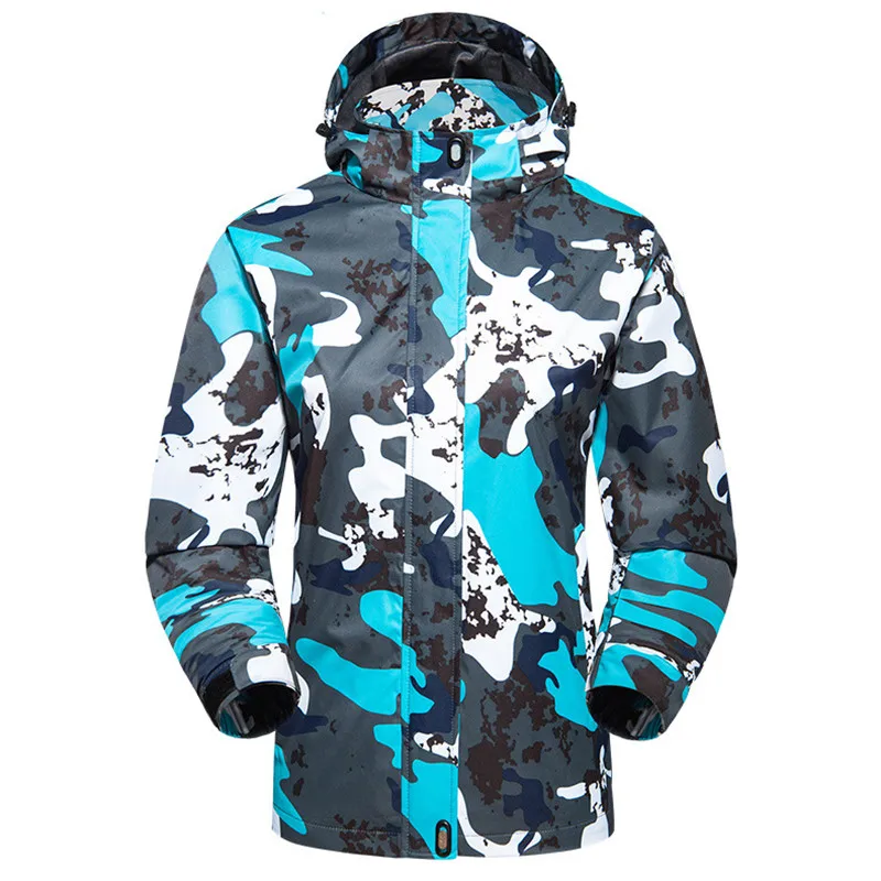 

2018 Spring Autumn Climbing Camping Hiking Jacket Outdoor Waterproof Windproof Thermal Windbreaker Women Camouflage Rain Coat