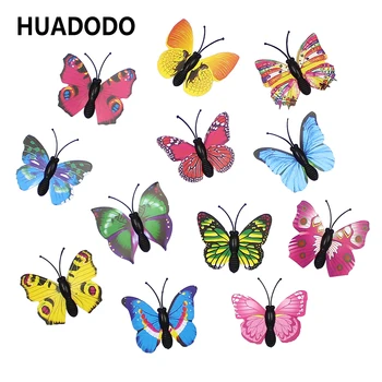 

HUADODO 20 Pieces Cute 3D Butterfly Decorative Wall stick For Home Wedding Decoration party DIY Supplies Wall Fridge stickers