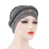 Lady Women Cancer Hat Chemo Cap Muslim Braid Head Scarf Turban Head Wrap Cover​ Ramadan Hair Loss Islamic Headwear Arab Fashion ► Photo 3/6