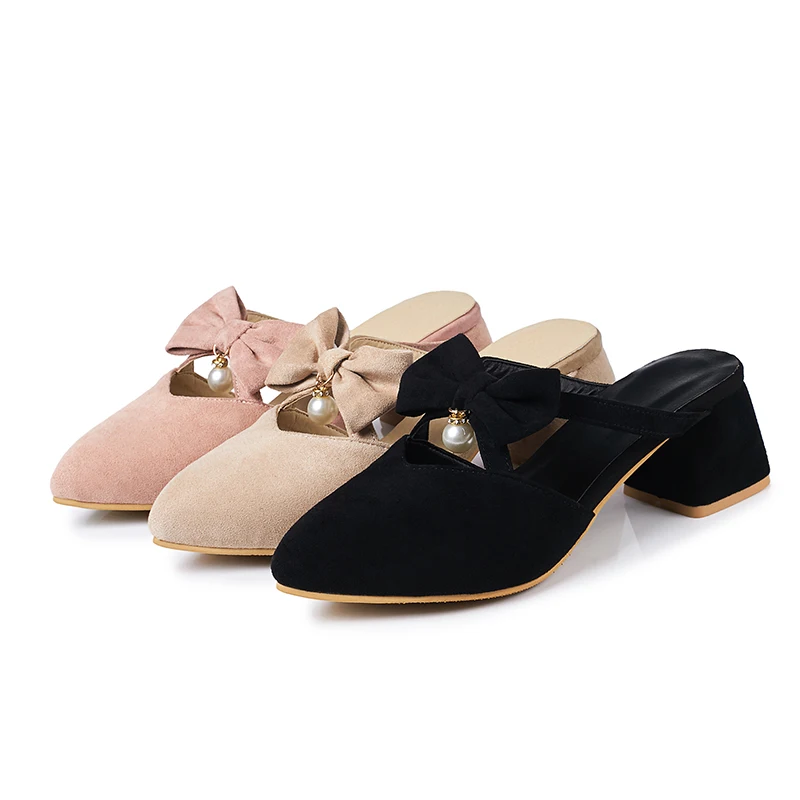 Odetina/Новинка 2018 года модные милые модельные туфли без задника женские шлепанцы с