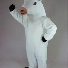 Ферма животное талисман белый костюм козла для рекламных акций ростовой костюм мультяшный праздничная одежда для карнавала, вечеринки костюм кунг-фу панды SW834