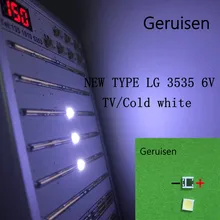 Для ремонта ЖК-телевизора LG светодиодный светильник на заднюю панель для телевизора, светильник s с диодом 3535 SMD светодиодный светильник 6V LG 2W 50