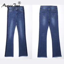 Летние джинсы для женщин, студенческие Стрейчевые черные джинсы для женщин, женские джинсовые брюки длиной до щиколотки, синие женские джинсы с эффектом пуш-ап