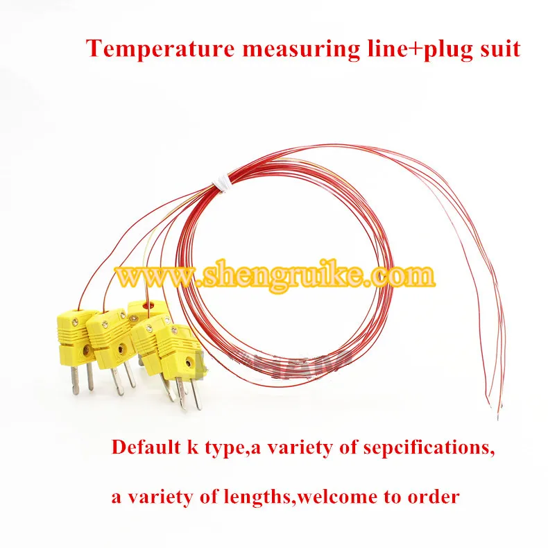 

SMT furnace temperature line KIC wave soldering reflow soldering Teflon temperature line K-type thermocouple temperature probe