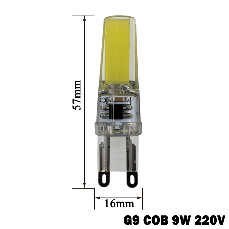 G4 G9 LED COB bombilla 9 W Bombillas LED Sillcone luces 220 V para la alta calidad decoración iluminación del hogar G4 G9 LED COB bombilla 9 W Bombillas LED Sillcone luces 220 V para la alta calidad decoración iluminación del hogar