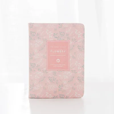 Корейский кавайный винтажный цветочный ежедневник Еженедельный ежедневник блокнот-органайзер Kawaii A6 повесток дня - Цвет: Розовый