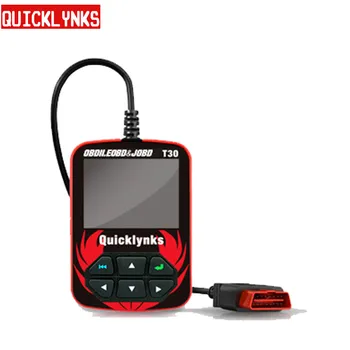 

QUICKLYNKS OBDII/EOBD/JOBD T30 Highen Diagnostic Scan Tool T30 Auto Code Reader Upgradeable Via Flash Programming