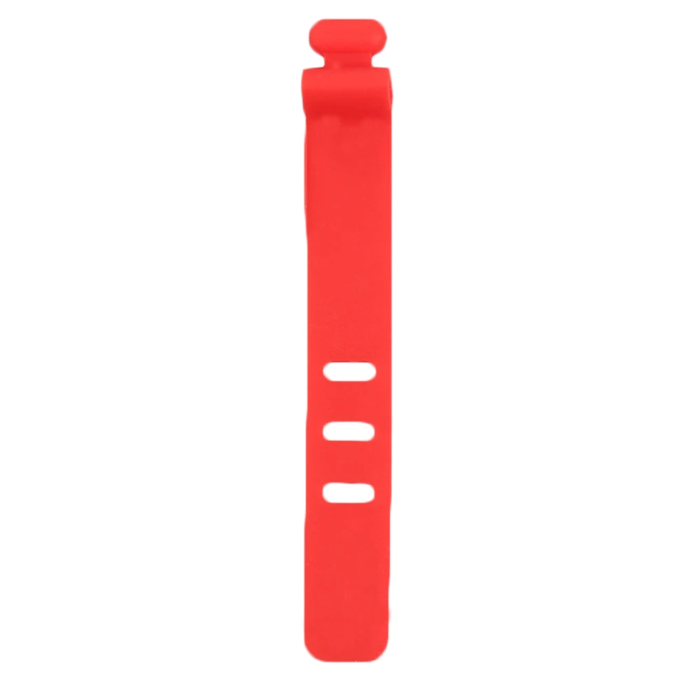 1 шт. устройство для сматывания кабеля силиконовый Кабельный органайзер провод обернутый шнур для хранения для IPhone samsung наушники MP4 высокое качество - Цвет: Красный