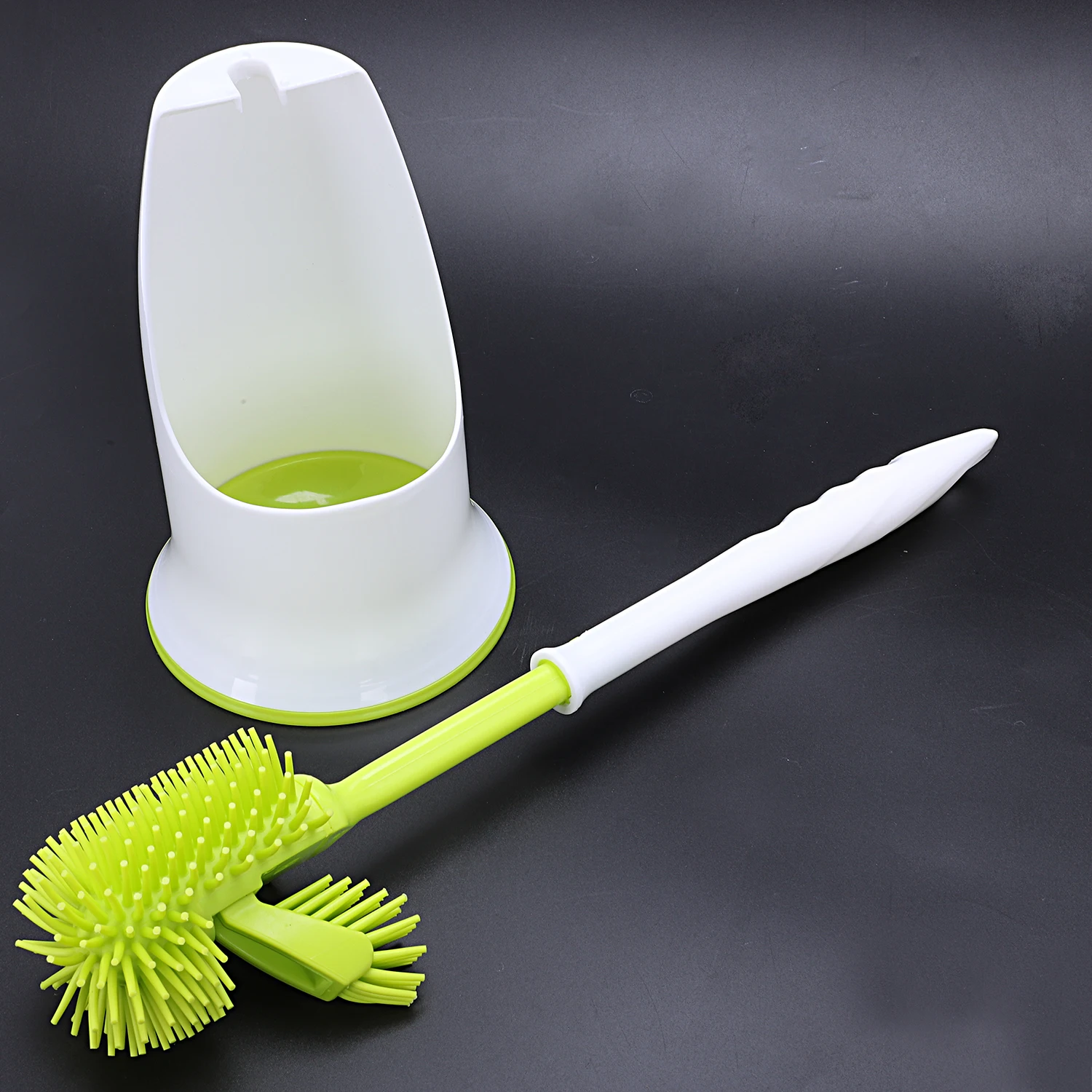 Double sided Soft Nano Brush Bathroom Toilet Brush plastic Cleaning
