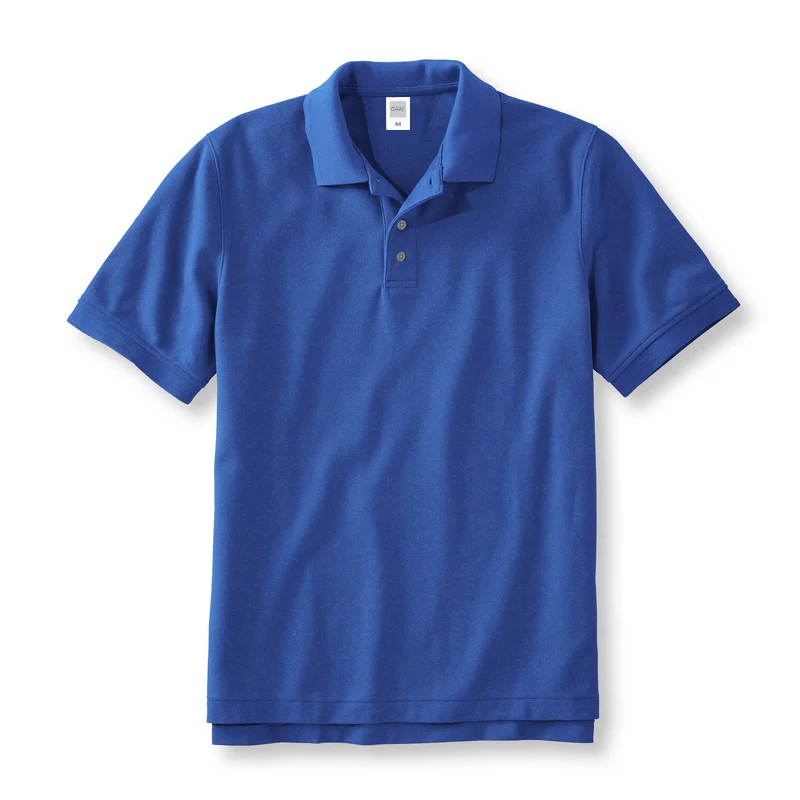 100 хлопок, мужские рубашки поло, рубашки-поло, брендовые, высокое качество, с коротким рукавом, розовые, винные, синие, серые, красные, черные, рубашки для гольфа, поло, мужские футболки - Цвет: Blue