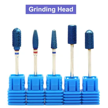

URANN Tungsten Steel Nail Drill Bits Burrs Replaceable Nail Grinding Polishing Head Polishing Tool for Electric Manicure Machine