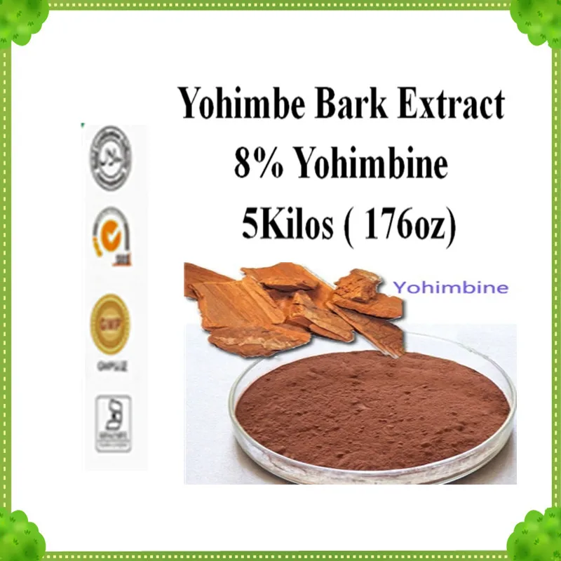 5Kilos ( 176oz) Yohimbe Bark Extract 8 Yohimbine Powder Delivery by