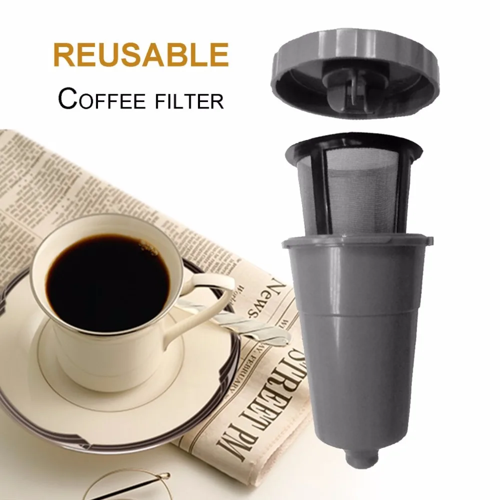 Eco-Friendly Coffee Filter Cup Reusable Convenient Filter Bottle With Cup Cover For Coffee Maker Coffee Machine Easy To Wash