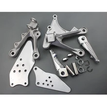 Chrom Vorder Fahrer Fußrasten Fußrasten & Halterung Für ZX6R 2005 2006 2007 2008