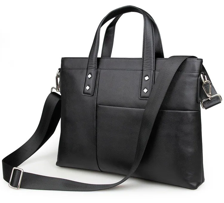 Брендовая мужская коровья натуральная кожа 15 дюймов портфель для ноутбука Бизнес ноутбук сумка через плечо дорожная сумка через плечо сумка Q051