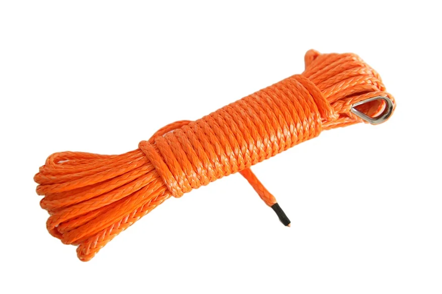 

Good Quality Orange 5MM*15M ATV Winch Line,3/16"*50ft Synthetic Winch Rope,Rope for Winch Accessories,Boat Winch Cable