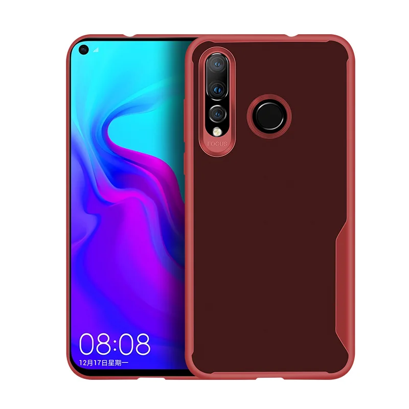 KHW2080R_1_JONSNOW Soft Case for Huawei Nova 4 Transparent Anti-knock Protect Cases Soft Glue All-inclusive Back Cover